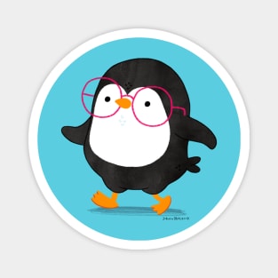 Penguin with glasses Magnet